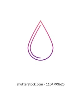 a drop icon in Neon style