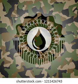 drop icon on camo texture