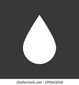 drop icon on grey background