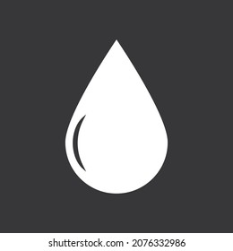 Drop icon on grey background