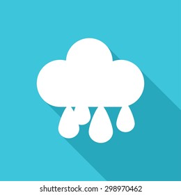 Drop icon on long shadow