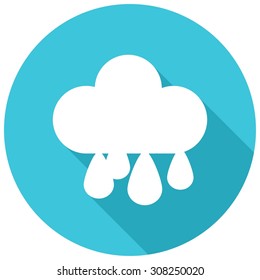 Drop icon on long shadow