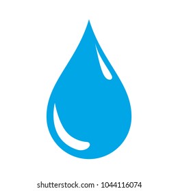 Drop icon on white background. Water icon. Vector.