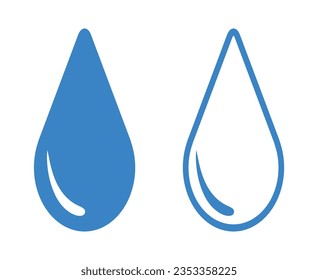 a drop icon on white background