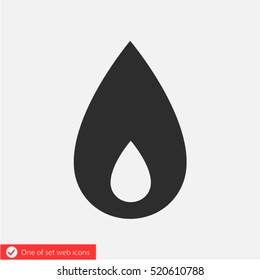 drop  icon. One of set web icons