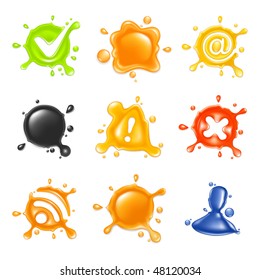 Drop, icon set