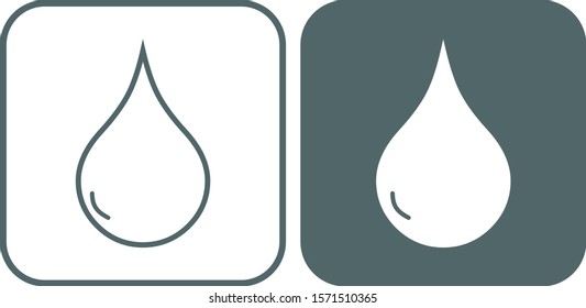 Drop icon set. Vector illustration