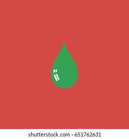 drop icon. sign design. red background