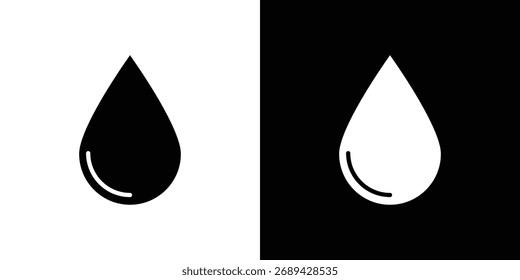 ícone de gota ilustração simples em design plano