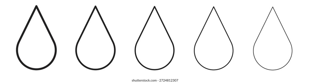 Icono de soltar. Estilo de contorno simple. Elementos gráficos.
