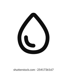 drop icon. Simple vector sign.