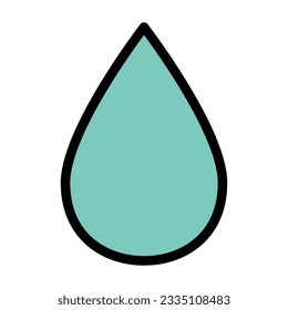 The drop icon is a small graphic representation of a water droplet. It is often used to symbolize liquids,water-related content,hydration,or as an indicator for settings or actions related to fluids.