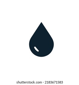 Drop icon stock illustration on white background 