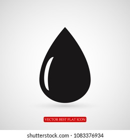 drop icon, stock vector illustration flat design style