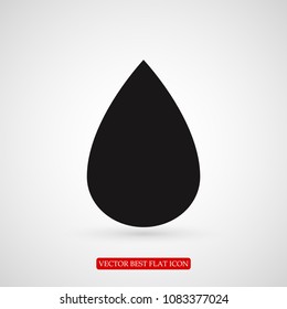 drop icon, stock vector illustration flat design style