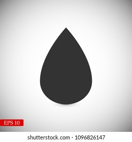 drop icon, stock vector illustration flat design style