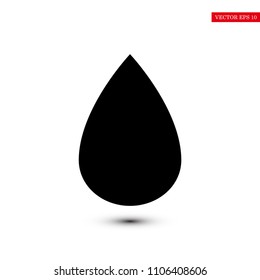 drop icon, stock vector illustration flat design style