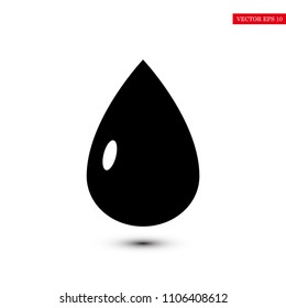drop icon, stock vector illustration flat design style