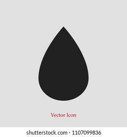 drop icon, stock vector illustration flat design style