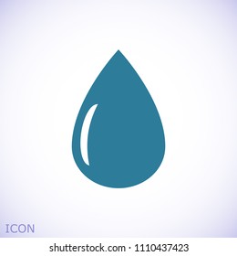 drop icon, stock vector illustration flat design style