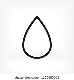 drop icon, stock vector illustration flat design style