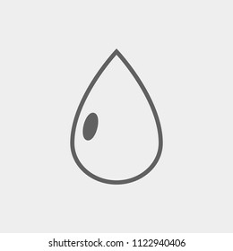 drop icon. stock vector illustration flat design style.
