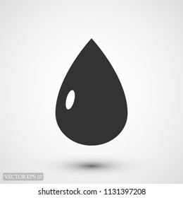 drop icon, stock vector illustration flat design style