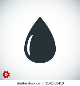 drop icon, stock vector illustration flat design style