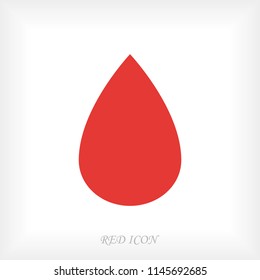 drop icon, stock vector illustration flat design style
