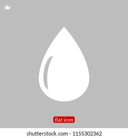 drop icon, stock vector illustration flat design style