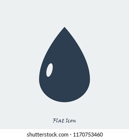 drop icon, stock vector illustration flat design style