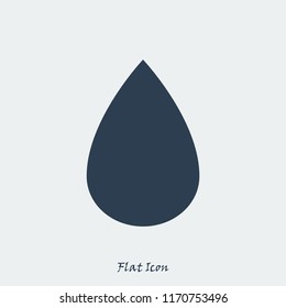drop icon, stock vector illustration flat design style