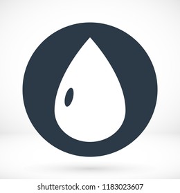 drop icon, stock vector illustration flat design style