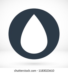 drop icon, stock vector illustration flat design style