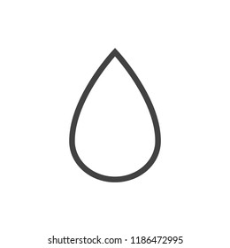 drop icon, stock vector illustration flat design style