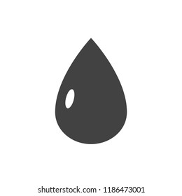 drop icon, stock vector illustration flat design style