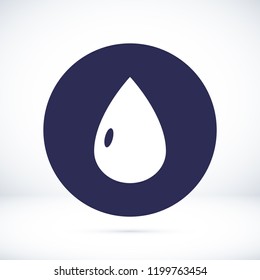 drop icon, stock vector illustration flat design style