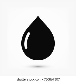 drop icon, stock vector illustration flat design style