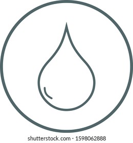 Drop icon. Drop symbol. Vector illustration
