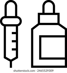 drop icon. Thin linear style design isolated on white background
