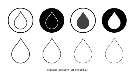 Drop icon Thin outline art symbol