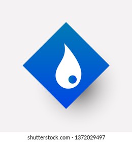 drop icon in trendy flat style isolated on background. drop icon page symbol for your web site design drop icon logo, app, UI , on white background Vector. - Vector
