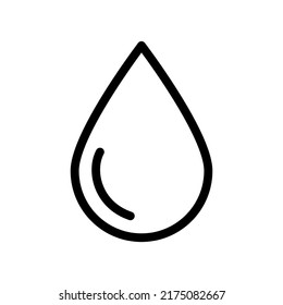 Drop Symbol im trendigen Flachstil.
