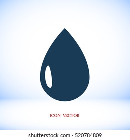 drop icon, vector best flat icon, EPS