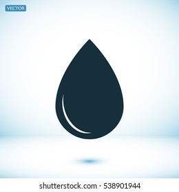 drop icon, vector best flat icon, EPS