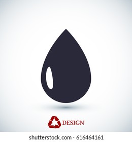 drop icon, vector best flat icon, EPS
