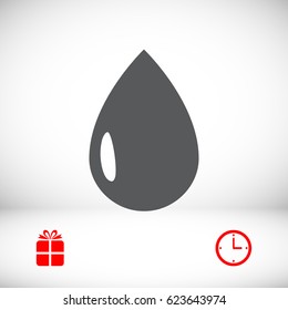drop icon, vector best flat icon, EPS