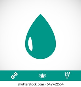 drop icon, vector best flat icon, EPS
