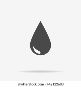 Drop icon. Vector concept illustration for design.