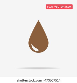 Drop icon. Vector concept illustration for design.